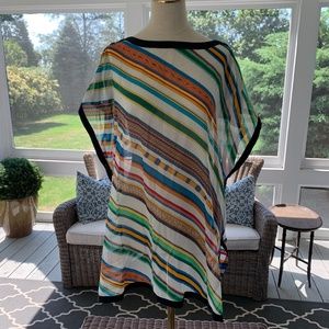 Hermes Tunic de Plage Multicolor Cotton Voile Rare
